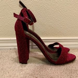 Magenta Sparkly Party Pumps